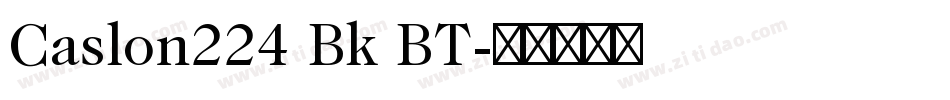 Caslon224 Bk BT字体转换